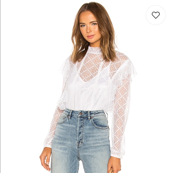 Free People Tops - Free People Ivory Lace Bodysuit